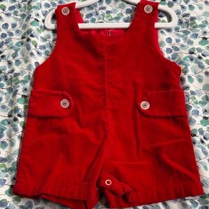 Red Kids Overalls